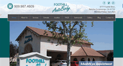 Desktop Screenshot of foothillautobody.com