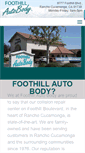 Mobile Screenshot of foothillautobody.com